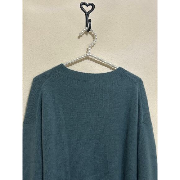 360 Cashmere Sweater Size XS Green Quiet Luxury Minimalist Capsule Pullover Knit - Picture 8 of 10